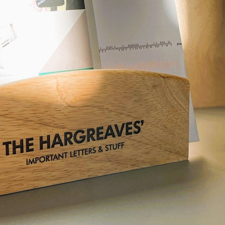 Personalised Wooden Letter Rack