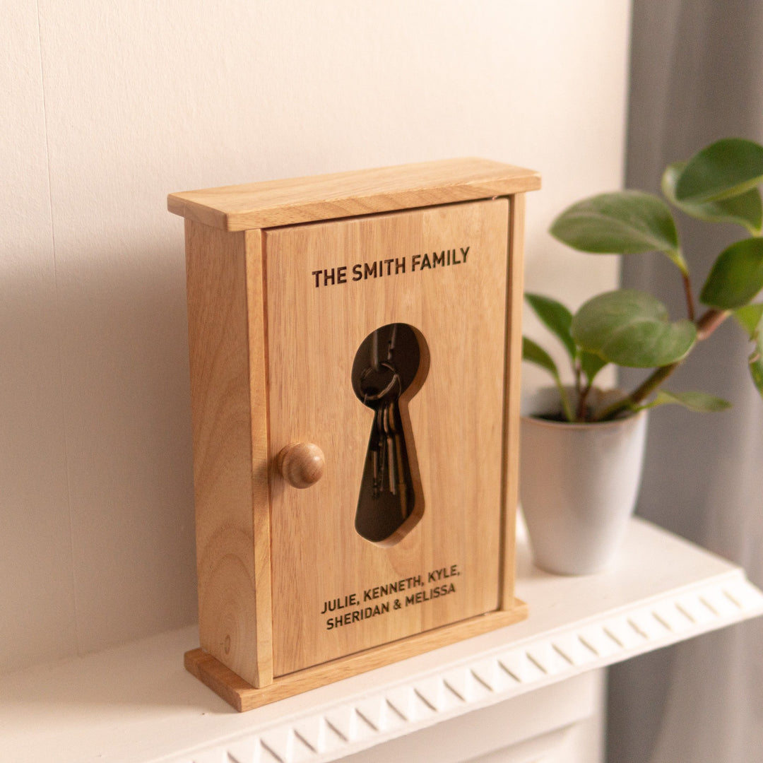 Personalised Oak Key Box