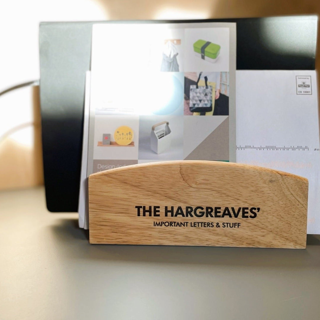 Personalised Wooden Letter Rack
