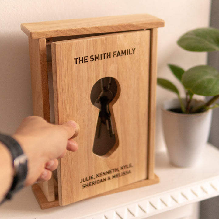 Personalised Oak Key Box