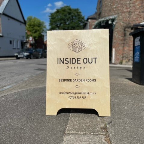 Modern Personalised Plywood A-boards