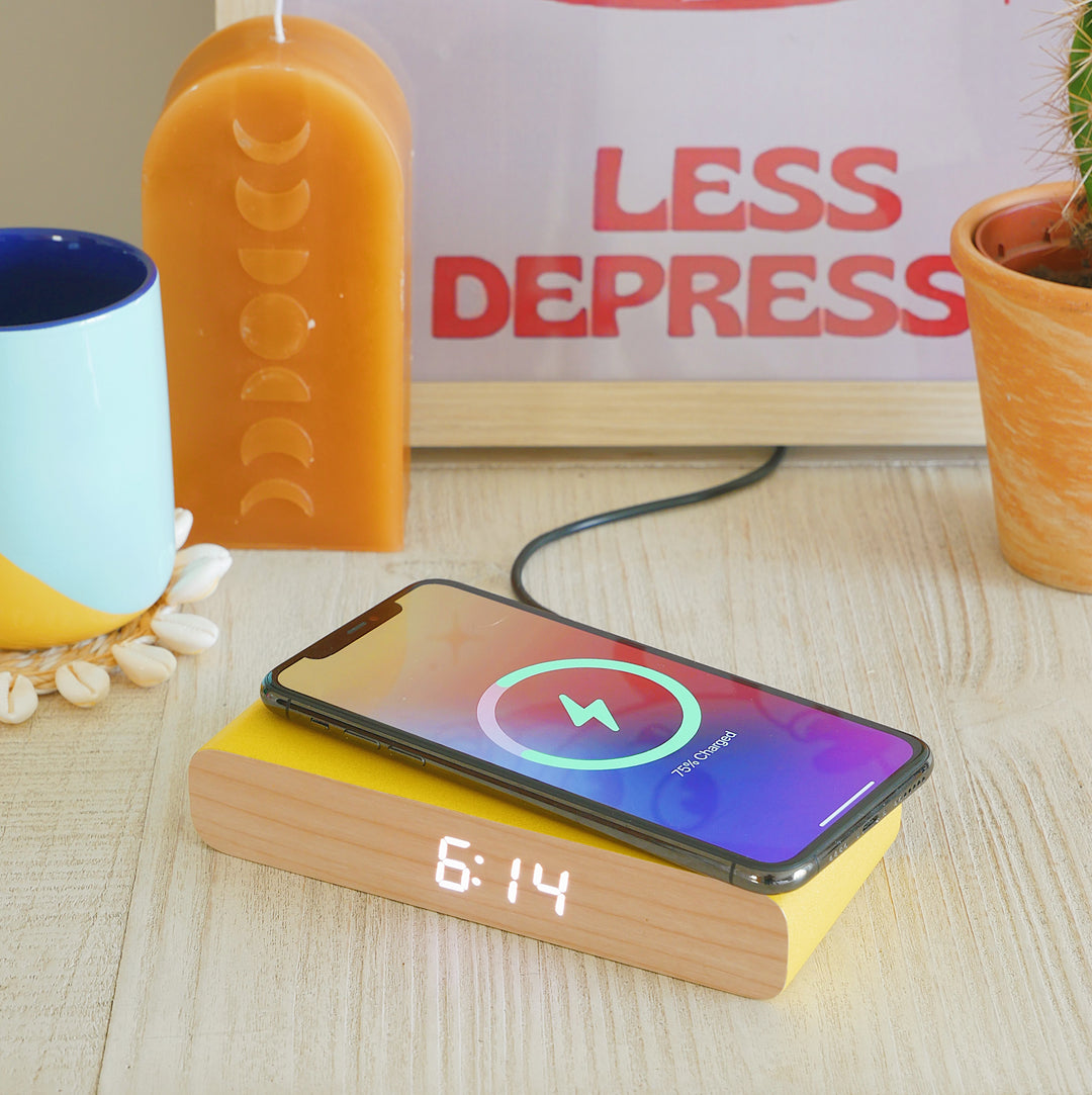 Wireless Phone Charger and Alarm Clock
