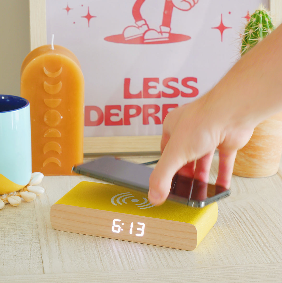 Wireless Phone Charger and Alarm Clock