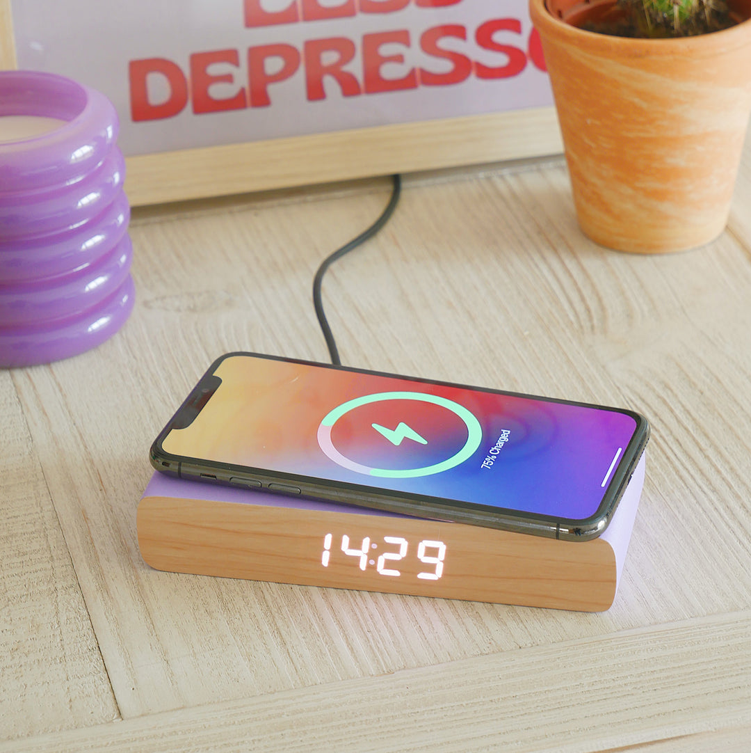 Wireless Phone Charger and Alarm Clock