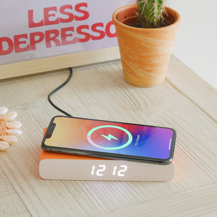 Wireless Phone Charger and Alarm Clock
