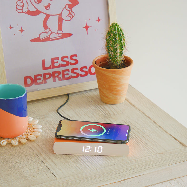 Wireless Phone Charger and Alarm Clock