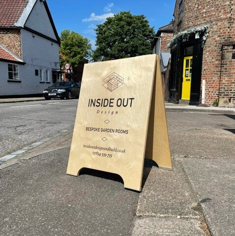 Modern Personalised Plywood A-boards