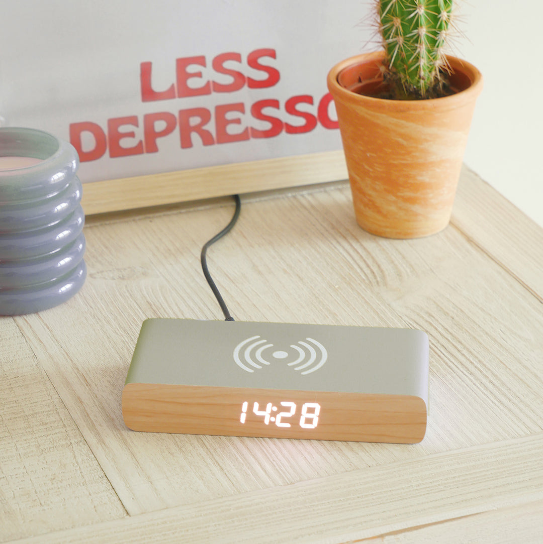 Wireless Phone Charger and Alarm Clock