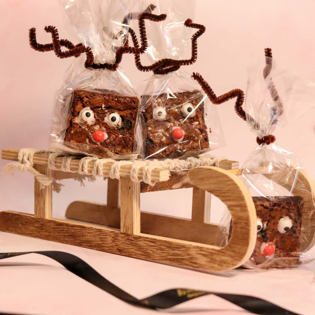 Festive Reindeer Chocolate Brownies