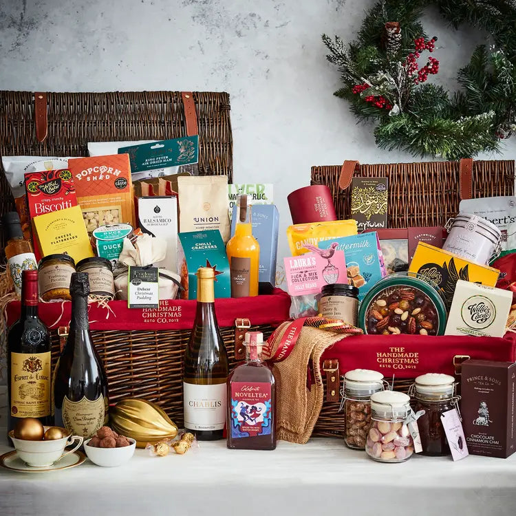 Luxury personalised hamper with gourmet festive treats – premium corporate gift from needi