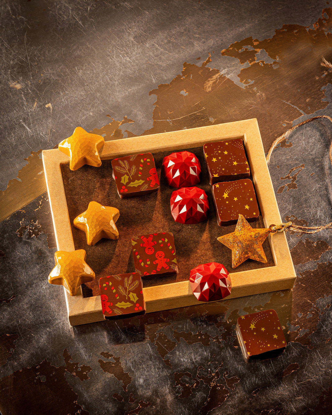 Festive Christmas Box with Handcrafted Chocolates