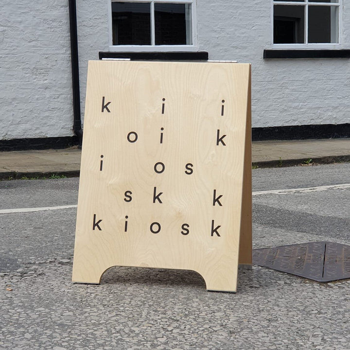Modern Personalised Plywood A-boards