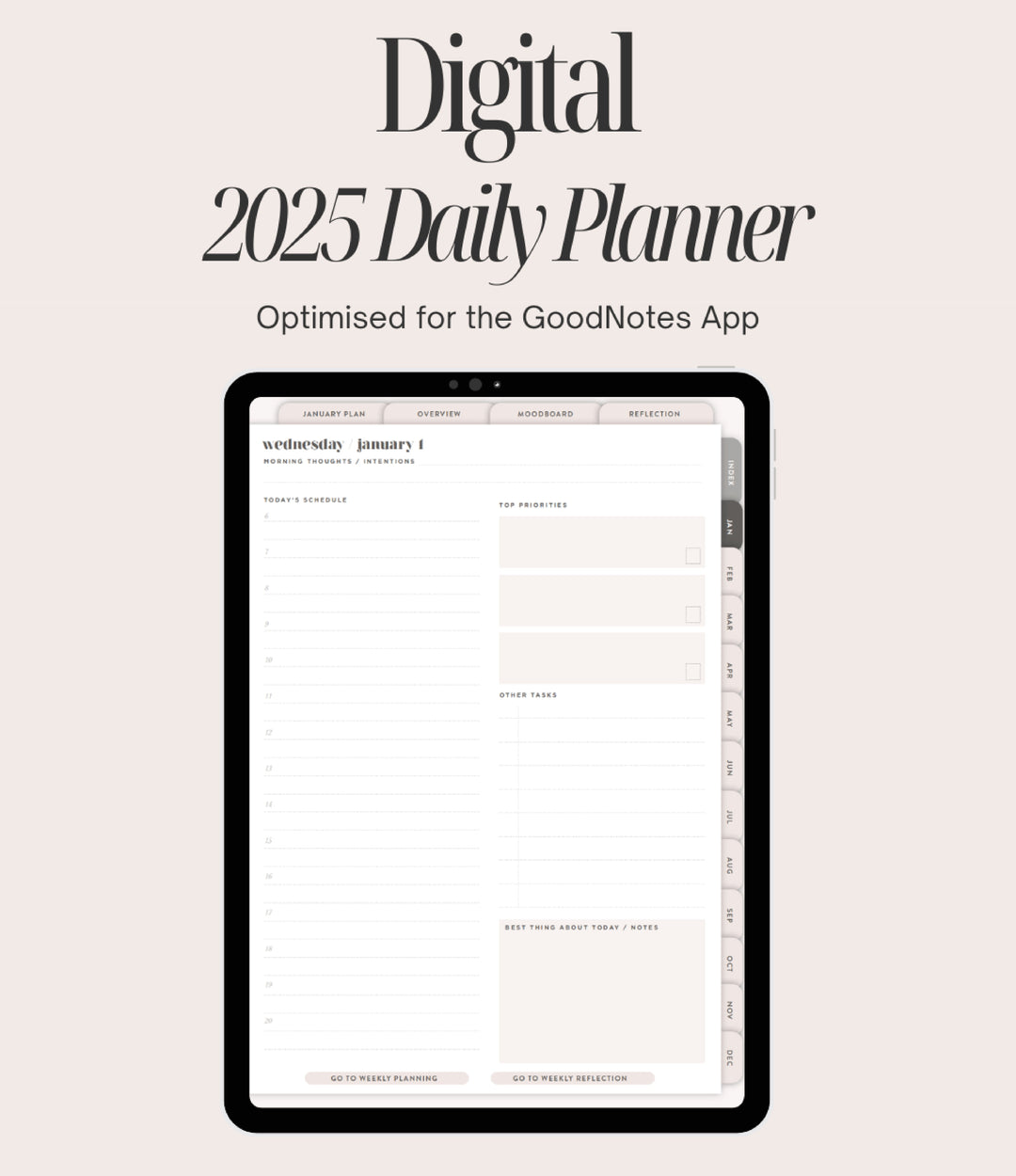 Digital 2025 Daily Planner