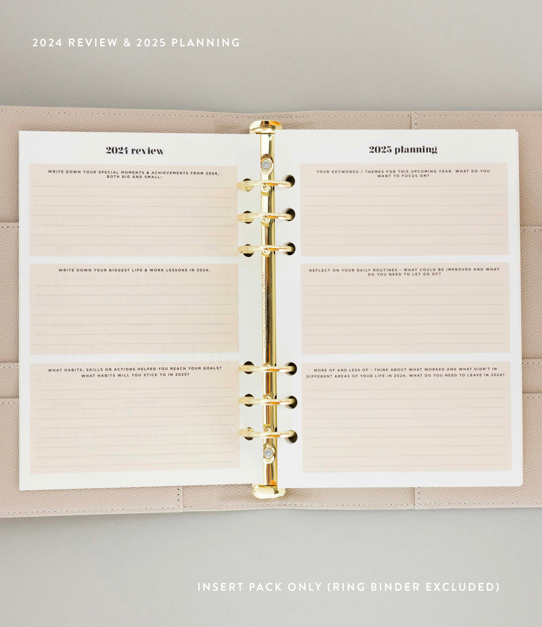 Daily Planner Insert Pack