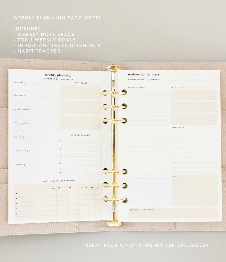 Daily Planner Insert Pack