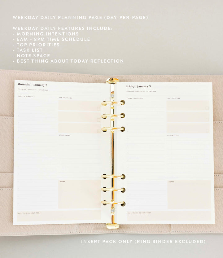 Daily Planner Insert Pack