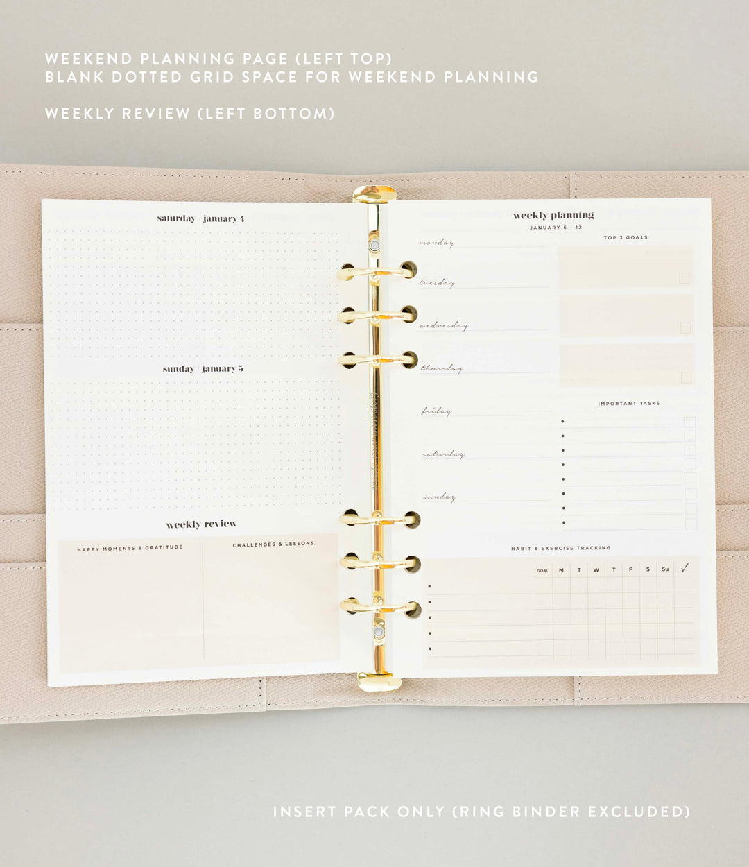 Daily Planner Insert Pack