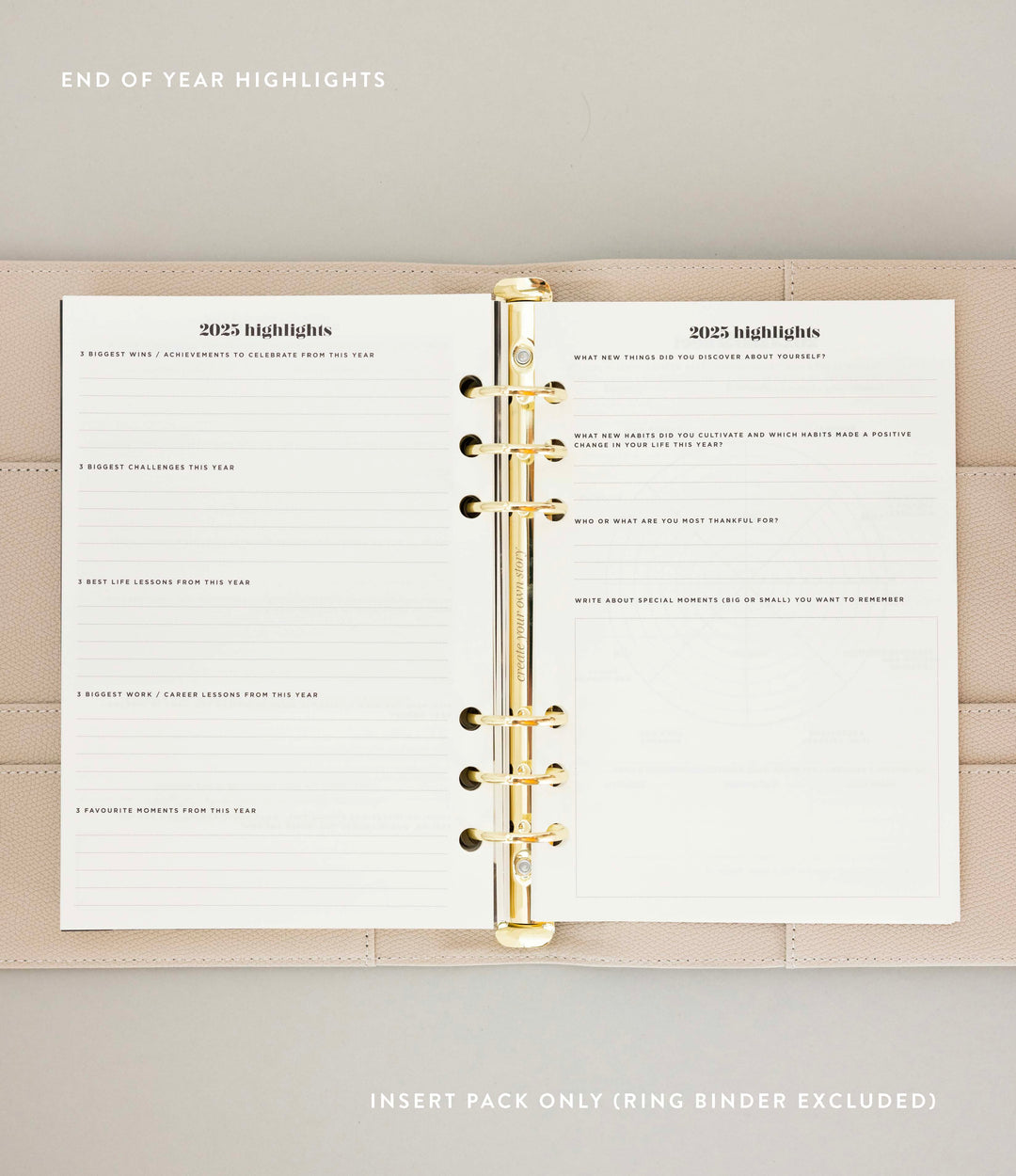 Daily Planner Insert Pack
