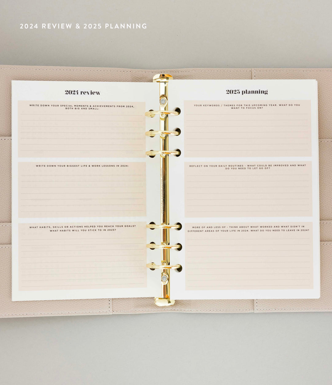 Daily Ring Binder Planner Set