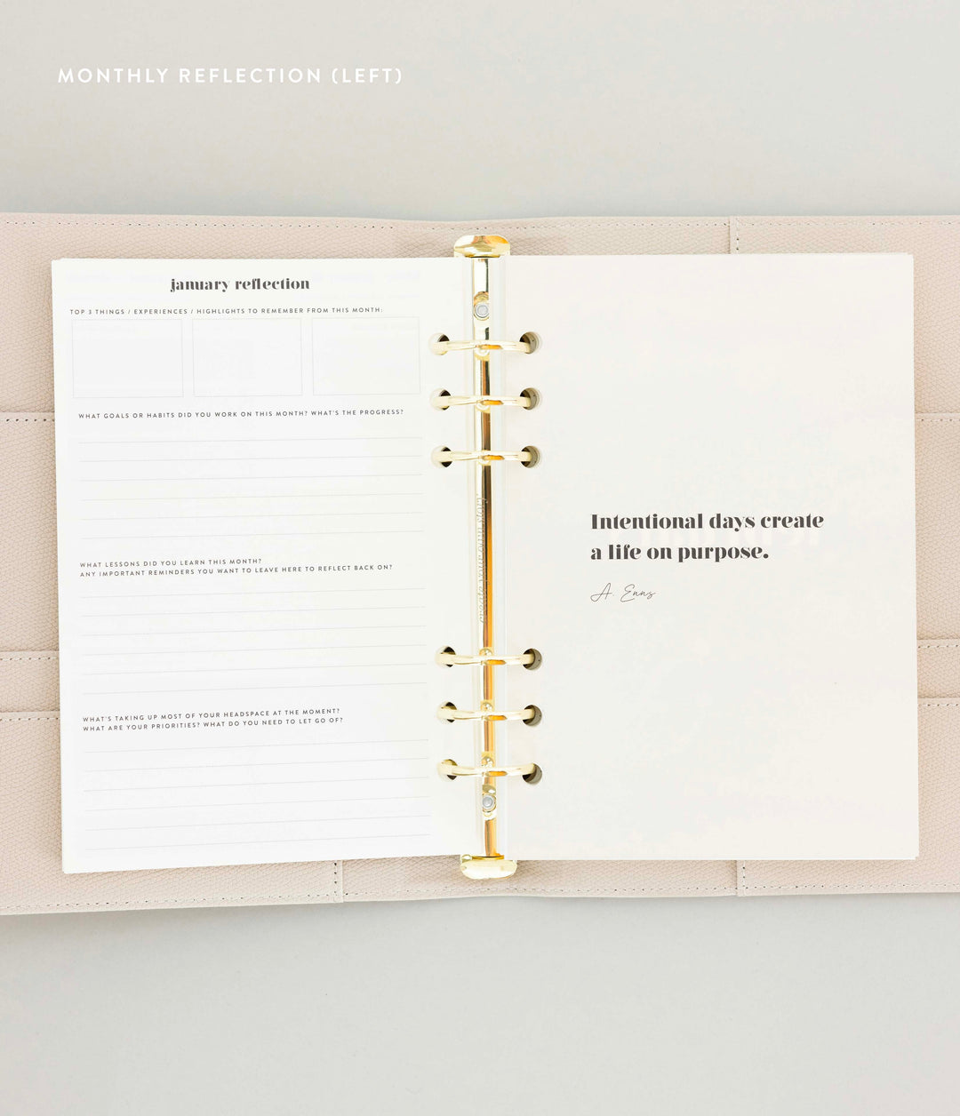 Daily Ring Binder Planner Set