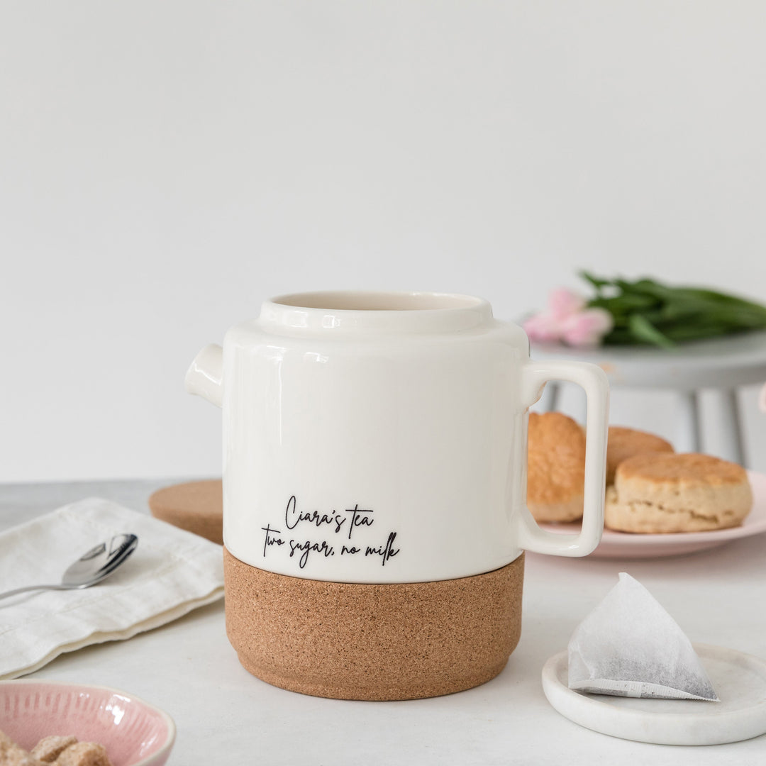 Engraved Tea for Two Set
