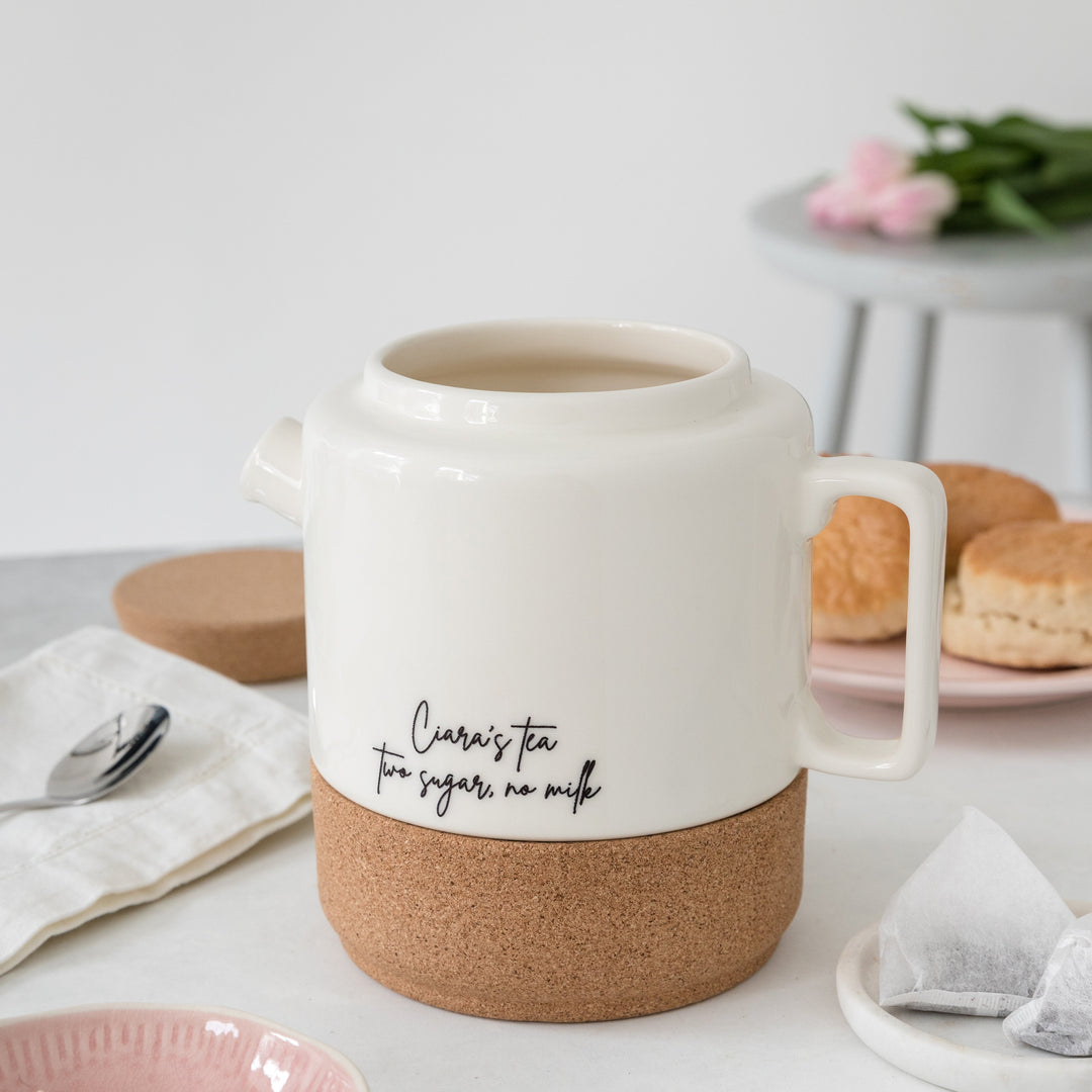 Engraved Tea for Two Set