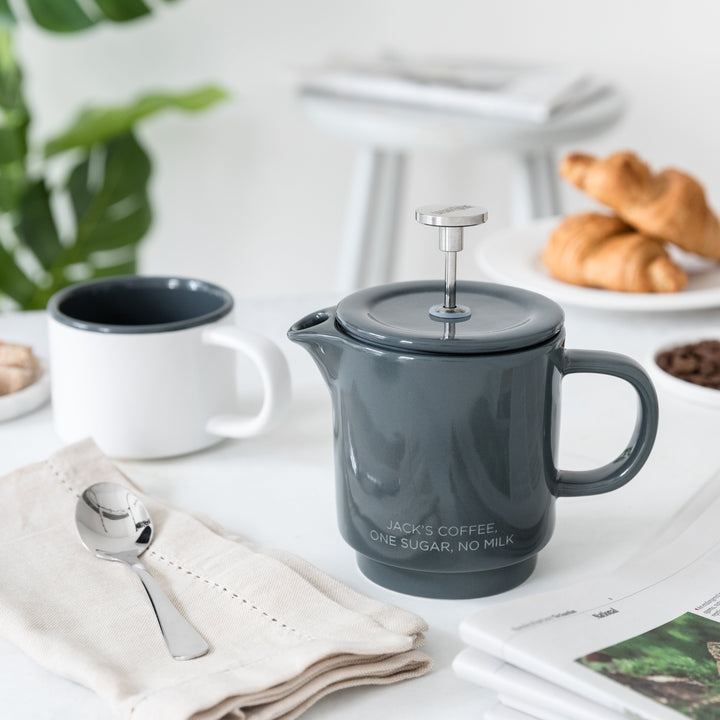 Personalised Ceramic Cafetiere & Mug Set
