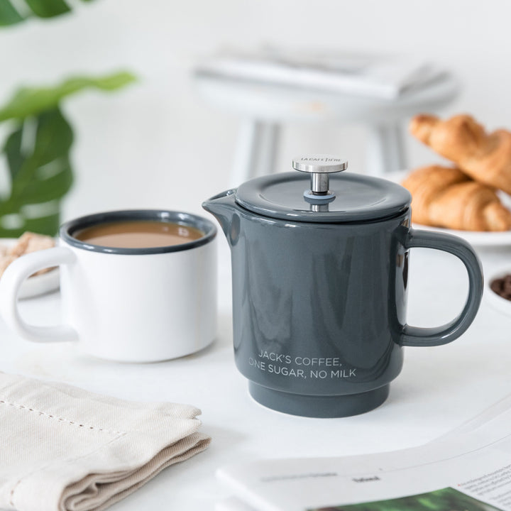Personalised Ceramic Cafetiere & Mug Set