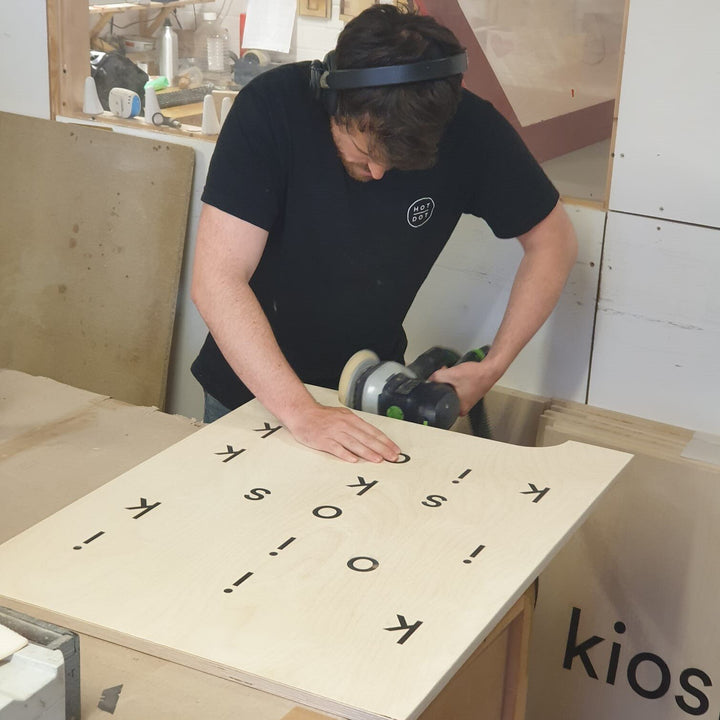 Modern Personalised Plywood A-boards