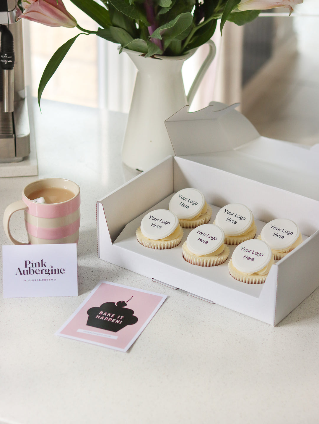 Branded Logo Cupcakes Gift Set