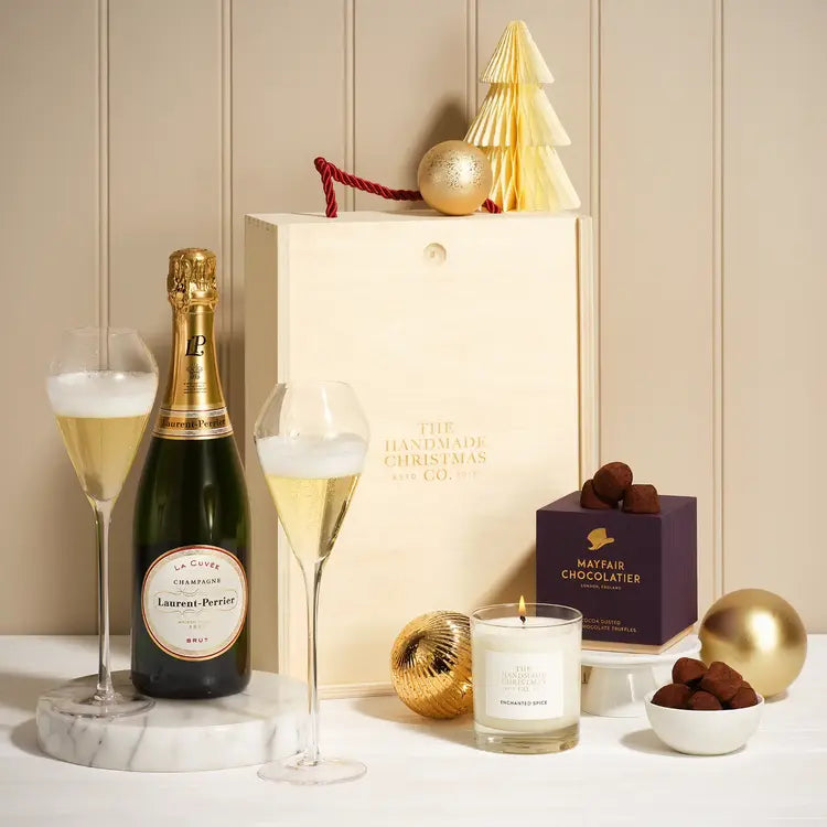 Candle, Truffles & Champagne Gift Box