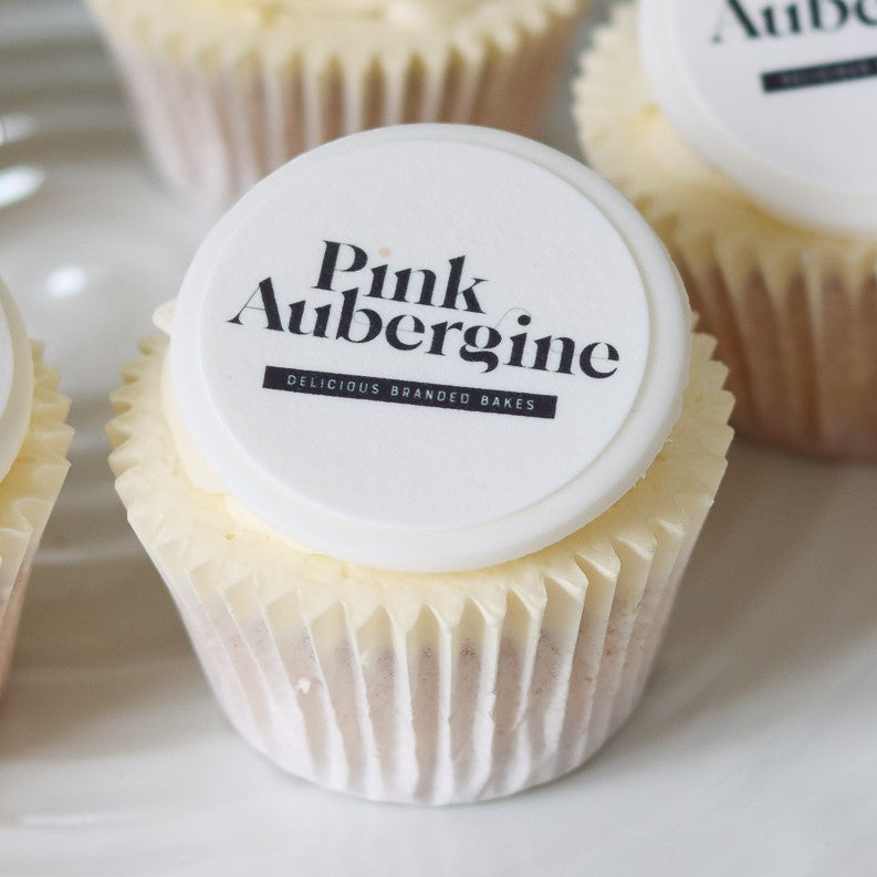 Branded Logo Cupcakes x48