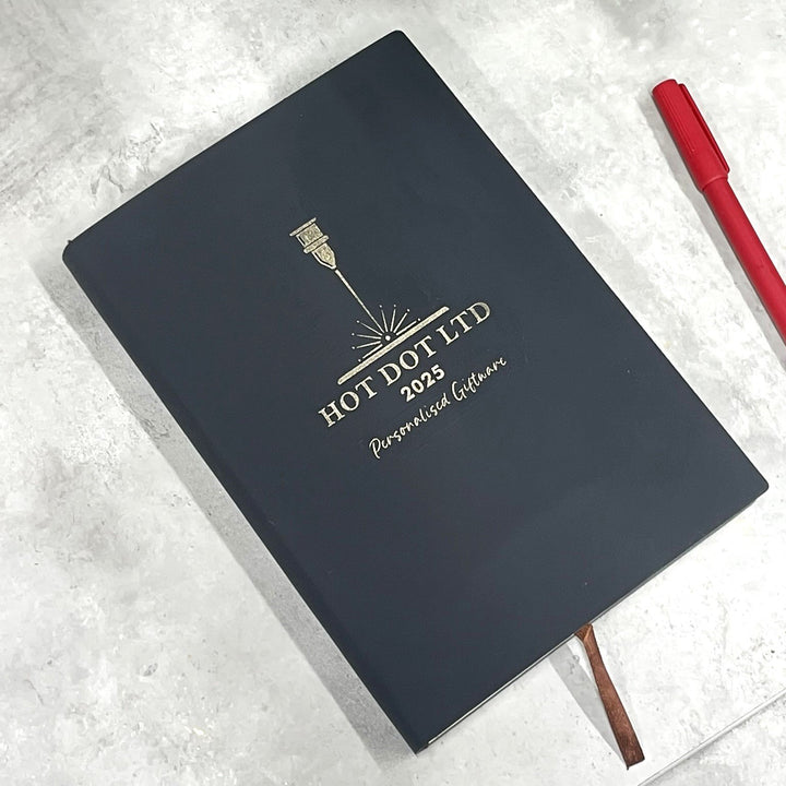 Luxury Personalised Leather Diary 2025