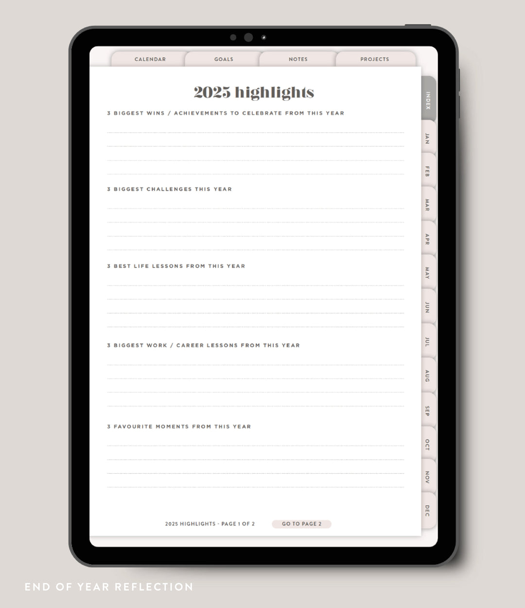 Digital 2025 Daily Planner