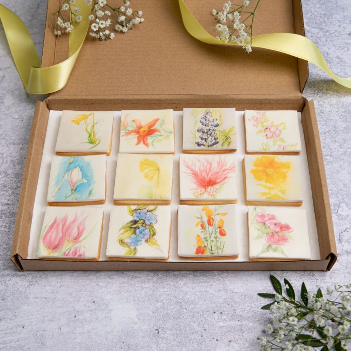 Delicate Floral Biscuits