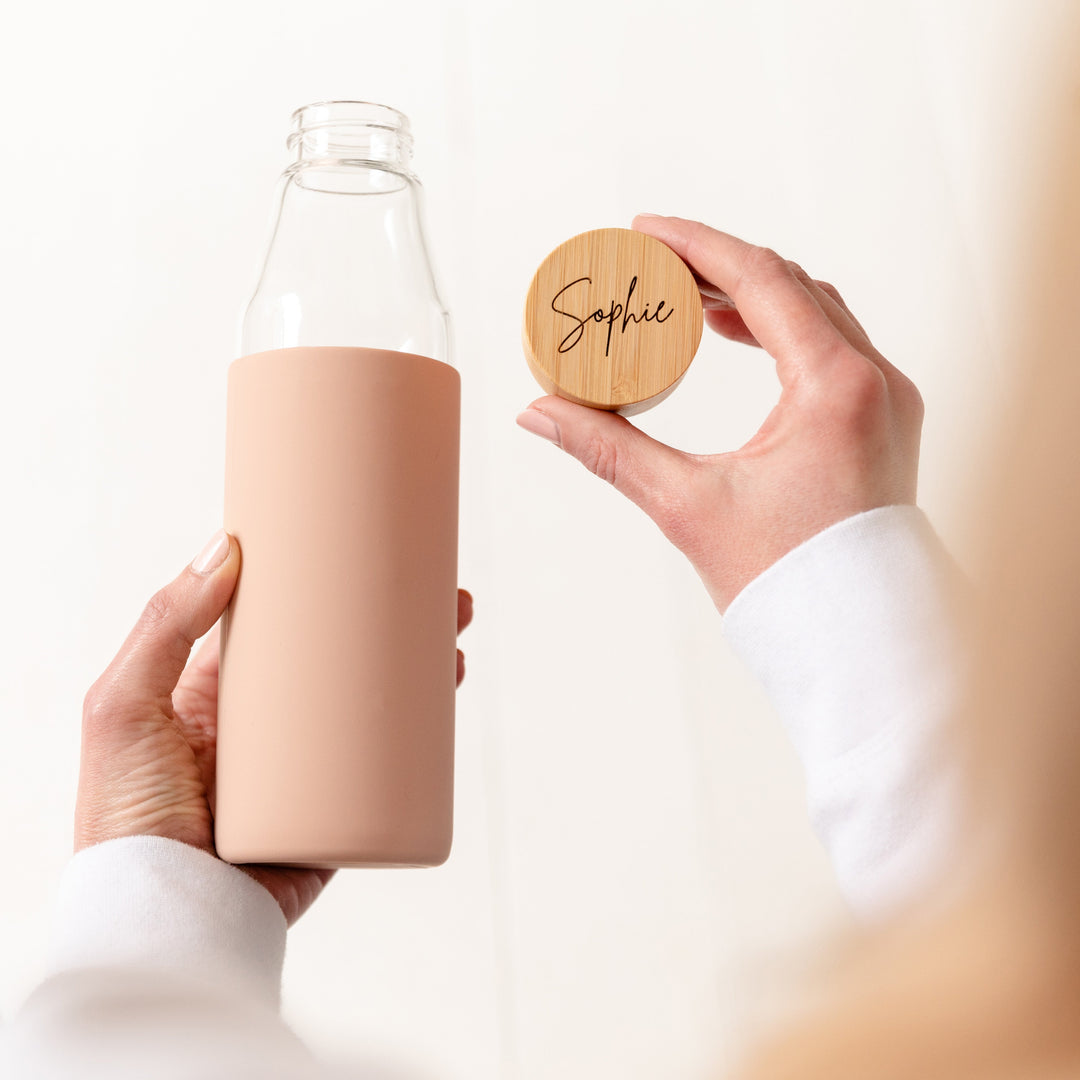 Custom Engraved Glass Water Bottle