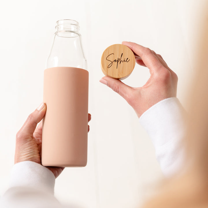 Custom Engraved Glass Water Bottle