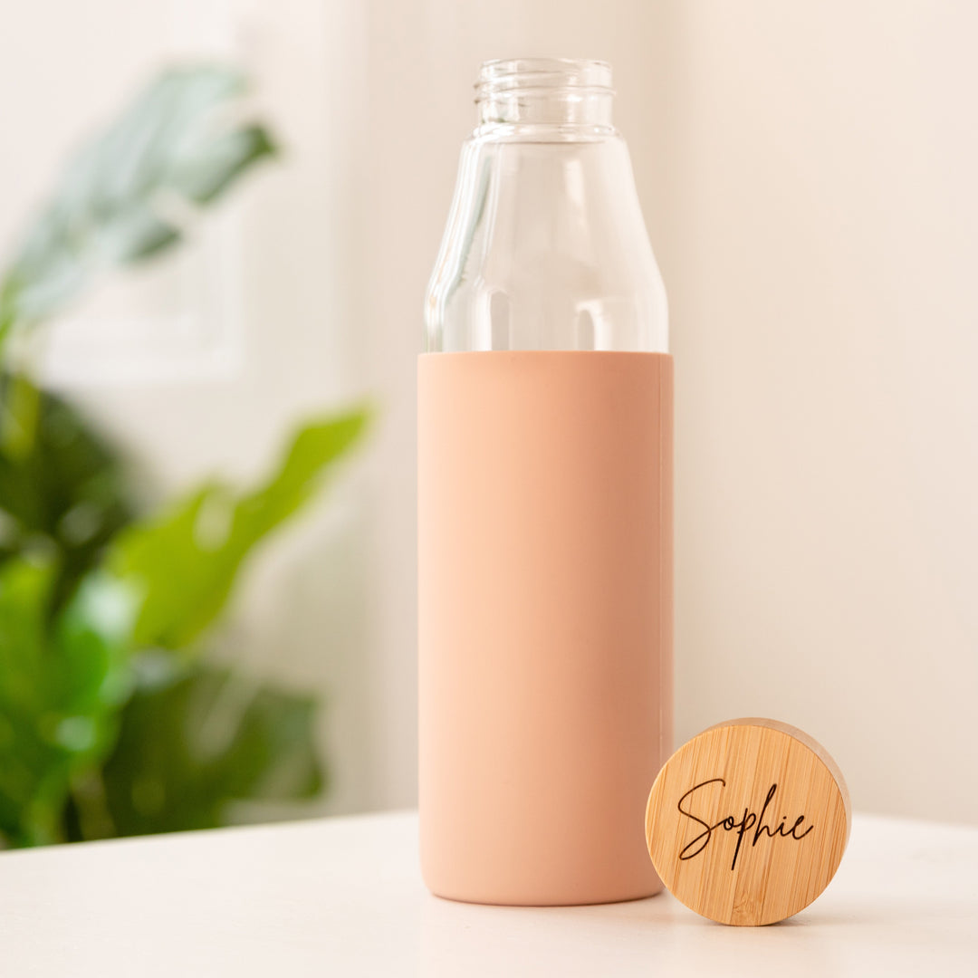 Custom Engraved Glass Water Bottle