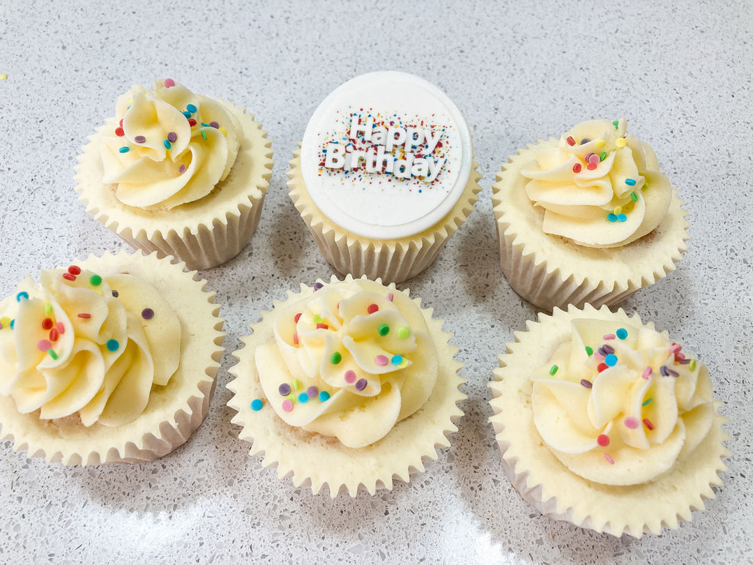 Birthday Starburst Cupcakes