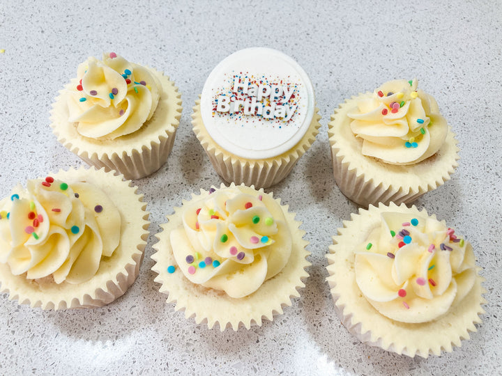 Birthday Starburst Cupcakes