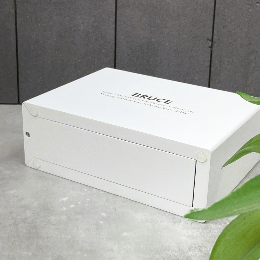 Cherished White Wooden Pet Memorial