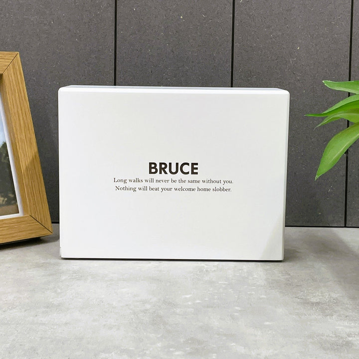 Cherished White Wooden Pet Memorial