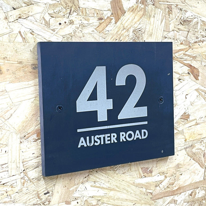 Personalised Smooth Slate House Sign
