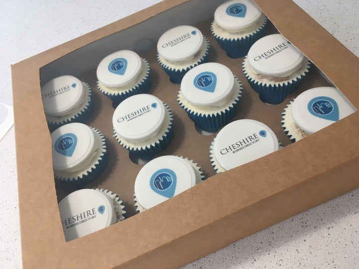 Deluxe Logo Cupcake Box