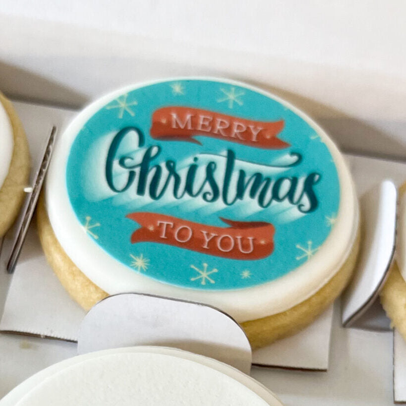 Festive Snowflake Biscuit Box