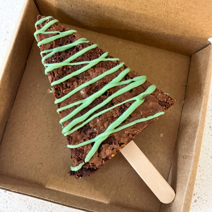 10 x Gift Boxed Chocolate Brownie Christmas Trees