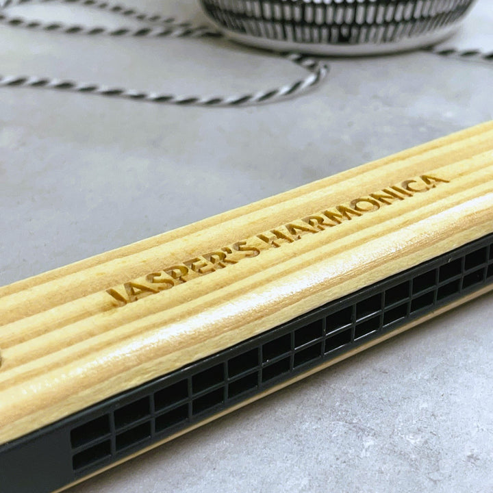 Engraved Wooden Harmonica