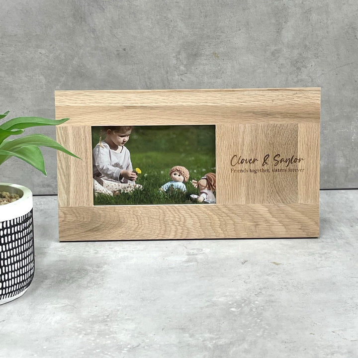 Personalised Oak Picture Frame