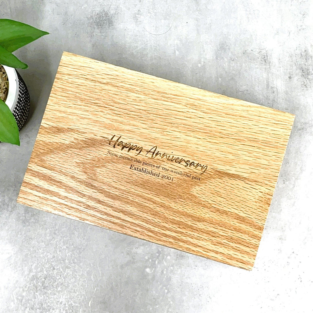 Personalised Oak Memory Box