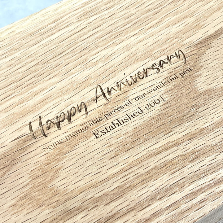Personalised Oak Memory Box